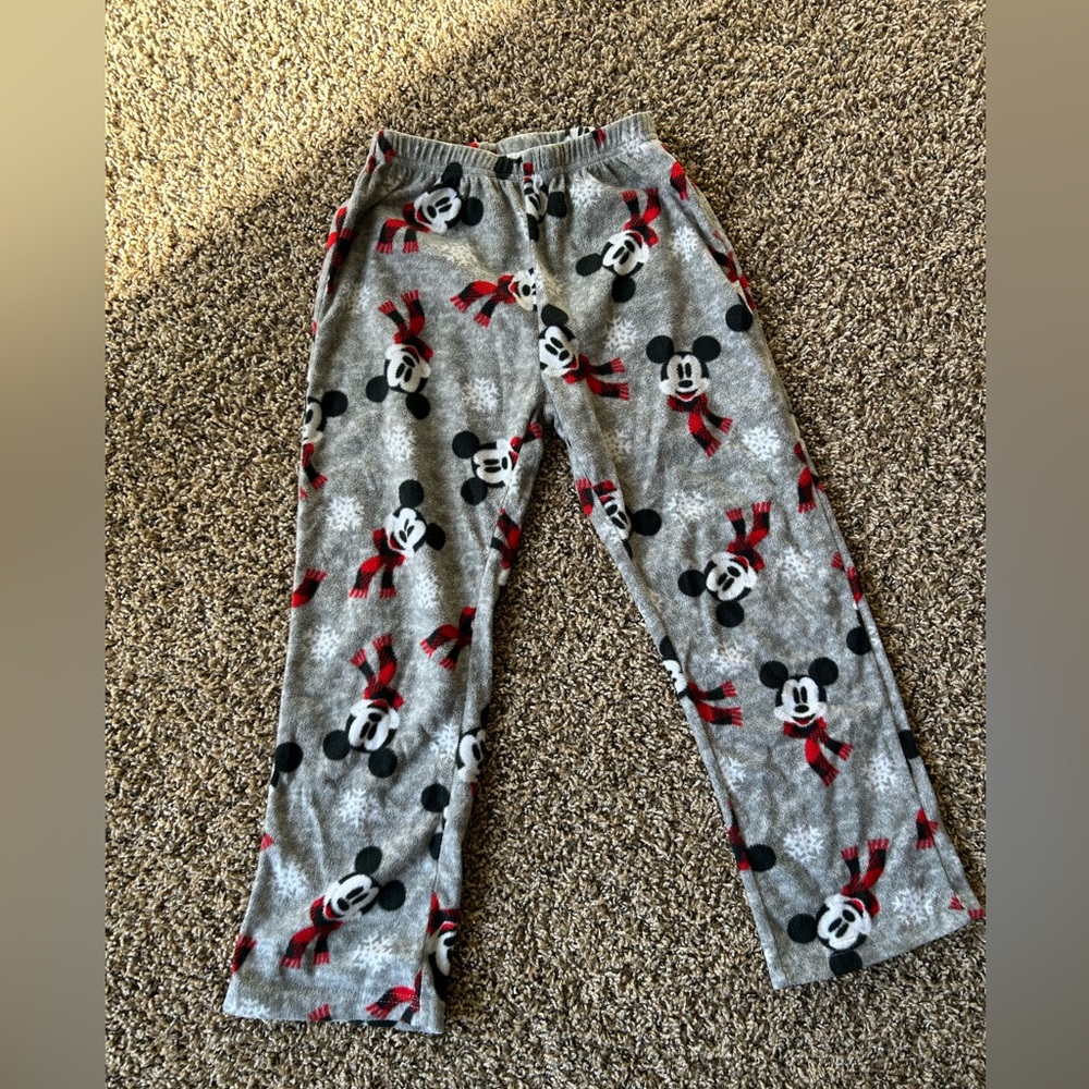 Disney Mickey Mouse Gray Pajama Bottoms for Kids